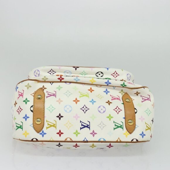 LOUIS VUITTON Monogram Multicolor Rita Hand Bag 2way White M40125 LV Auth 132529 - Picture 6 of 16